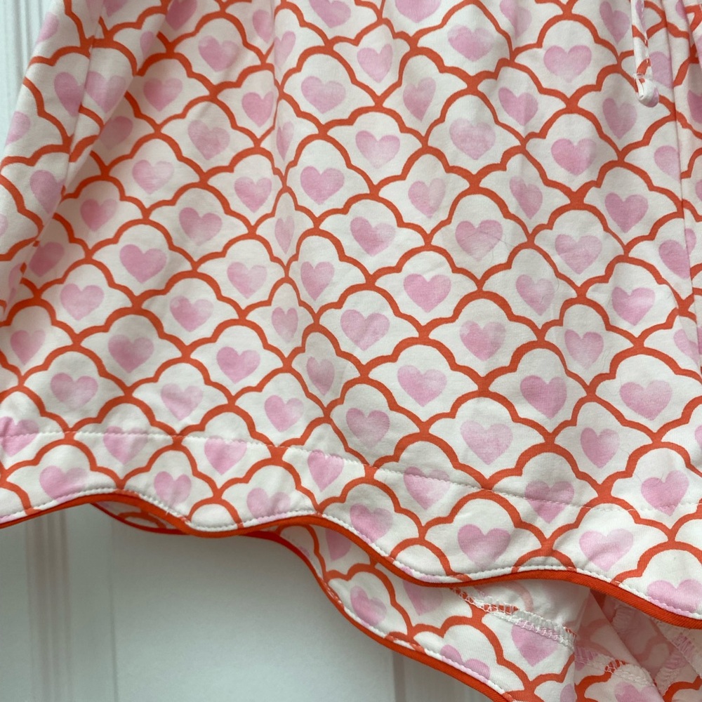 Roller Rabbit x Target Geo Hearts Pink & Orange Shorts PJ Set - L. NWT - Picture 11 of 13